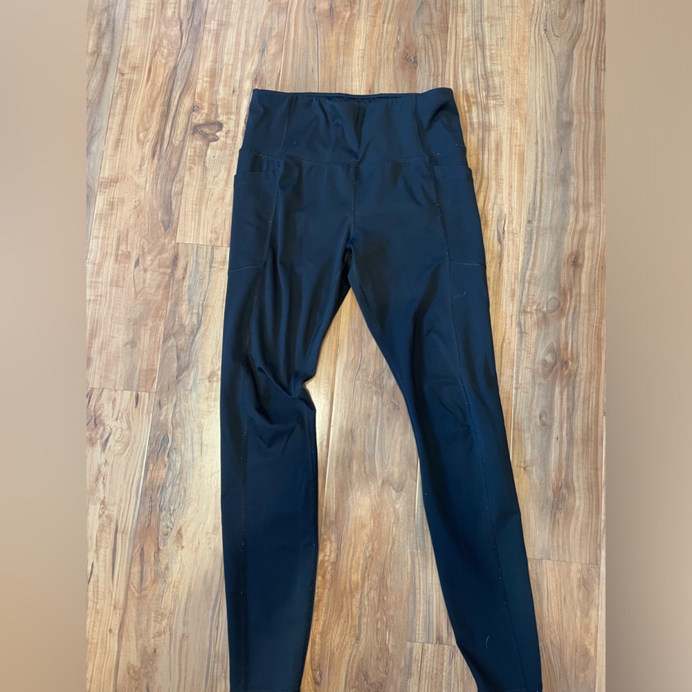 High Waist Ankle Leggings with Side Pockets